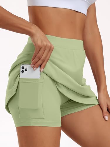 Women's Mini Tennis Skirt with Shorts Underneath 2025 Athletic Workout Cute Golf Skorts Trendy Summer Gym Clothes