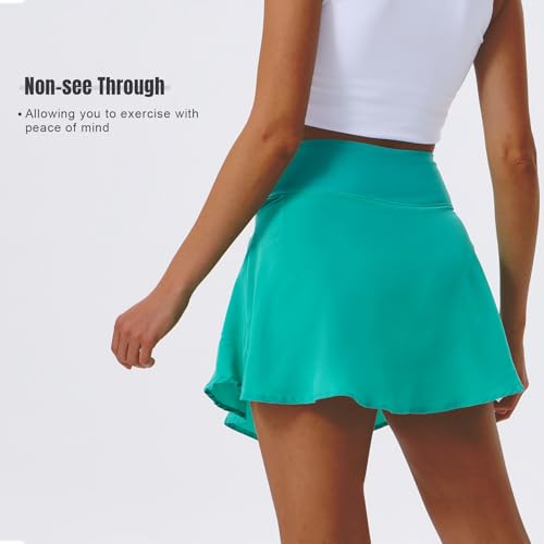 41g8-nvXZL.jpg Womens Tennis Skirt with Shorts Athletic Workout Golf Skorts with Pocket for Gym Running Casual
