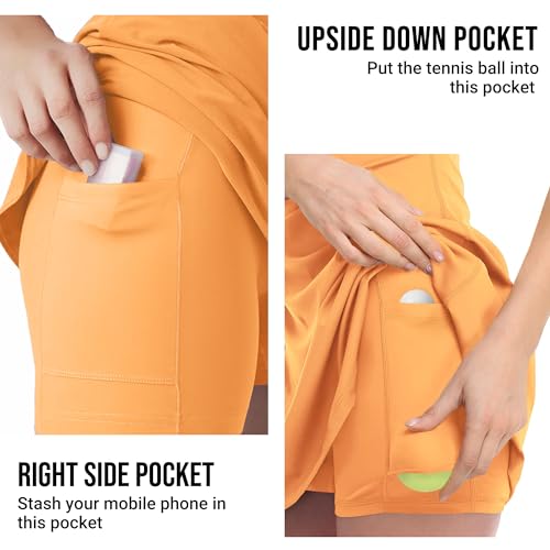 41gKnRQ6DPL.jpg Women Workout Tennis Dress with Built-in Bra Shorts, Adjustable Cross Shoulder Straps with Pockets