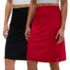 41gjitVxd8L.jpg Women's 2-Pack Active Athletic Skort with Pockets Running Golf Workout Tennis Skirts