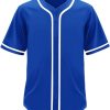 41hi1tNZTTL.jpg Blue Blank Baseball Jersey for Men Casual Button-Down Short Sleeve Athletic Team Uniform(Large Size)
