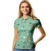 Womens Golf Shirt Funny Golf Shirts for Woman Short Sleeve Shirts for Tennis