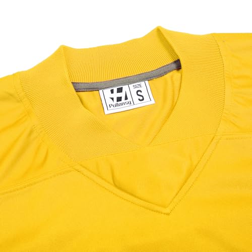 41hli5a3FtL.jpg Adult Men's Blank Football Jerseys Athletic Football Fans Shirts Practice Sports Uniform Tops