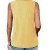 41jGeckKyjL.jpg Womens Ribbed Tank Top Zipper V Neck Dressy Casual Blouses Sleeveless Camisole Tops Work Tank Polo Shirts