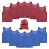 41kBmc-Z5L.jpg Scrimmage Team Practice Vests Sports Pinnies Soccer Training Basketball Nylon Mesh Jerseys for Child & Adult(12 Pack)