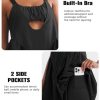 41kT7cd-IxL.jpg Women Tennis Dress with Built in Shorts and Bra Sleeveless Casual Backless Golf Dress Athletic Dress with Pockets