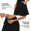 41kpIaD77CL.jpg Women's 20" Knee Length Golf Skorts Athletic Skirts Summer Casual Active Workout Sports Tennis Skirt with 4 Pockets