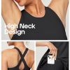 41lKyz-n2KL.jpg Womens Tennis Dress with Shorts Underneath Athletic Dress for Women Summer Romper Dresses with Pockets Golf Outfits