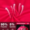 41m585zwnL.jpg Women's Golf Polo Shirts Short Sleeve Moisture Wicking Tennis Athletic Shirt with 3 Button