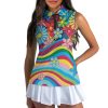 41mbXul9MhL.jpg Women's Golf Shirts Sleeveless V Neck Tennis Tank Tops Racerback with Collar Quick Dry Athletic T Shirt XS-2XL