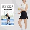 41nVC79aFTL.jpg Women's Golf Skirts with 5 Pockets High Waisted Skorts Tennis Athletic Running