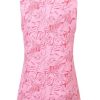 41nhRzhOOGL.jpg Womens Golf Apparel Print Polo Tennis Shirts Moisture Wicking Golf Tank Top with Zipper