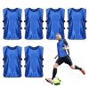 41ojLZXmM3L.jpg 6 Pack Basketball Jersey, Polyester Soccer Training Vest Water Absorption Scrimmage Team Vests for Adult Kids