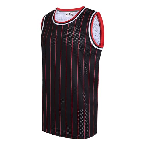 41pzzDn-HsL.jpg DEHANER Blank Mens Basketball Jersey Mesh Training Practice Athletic Sports Shirts Team Uniforms Fans Outfits Tops