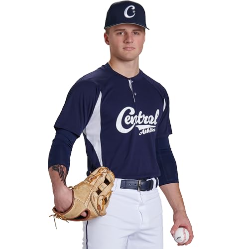41rp9NNqmjL.jpg Clean Up 2-Button Men's Baseball/Softball Jersey