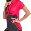 41rvLMswYL.jpg Women's Golf Polo Shirts Short Sleeve Moisture Wicking Tennis Athletic Shirt with 3 Button