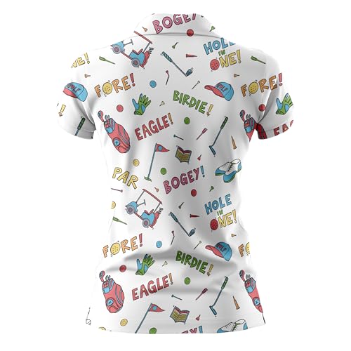 41tjBiDZAVL.jpg Funny Golf Shirts for Women Short Sleeve Quick Dry Tennis Shirts Athletic Tops for Yoga Tennis