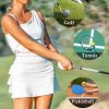 Pleated Tennis Skirts for Women with Shorts 3 Pockets Golf Athletic Skort Tummy Control for Pickleball Running