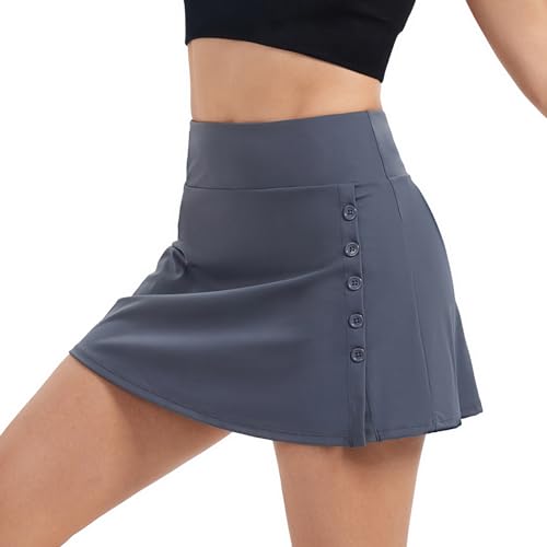 41uV5yMrqPL.jpg Womens Mini Tennis Skirt Workout Athletic Golf Short Pencil Skirts Skort with Pockets Slit Cute Clothes Summer