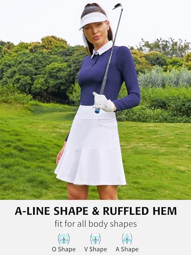 41uwIw-7GKL.jpg Golf Skorts Skirts for Women with Shorts Pockets Tennis Skirt High Waisted Athletic Skorts