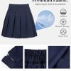 Women Pleated Skirt Tennis Golf Skorts with Lining Shorts Athletic Pleated Skirts for Women
