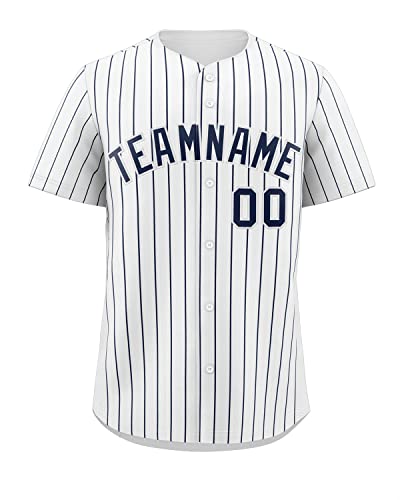 41w2g2tb1EL.jpg Custom Men Women Youth Baseball Jersey Pinstripe Hip Hop Shirts Personalized Stitched Name Number