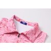 41w65STCTgL.jpg Womens Golf Apparel Print Polo Tennis Shirts Moisture Wicking Golf Tank Top with Zipper