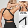 41x0tX6j32L.jpg Tennis Dress with Built in Shorts and Bra Athletic Dress for Women Summer Cut Out Twisted Golf Workout Dress