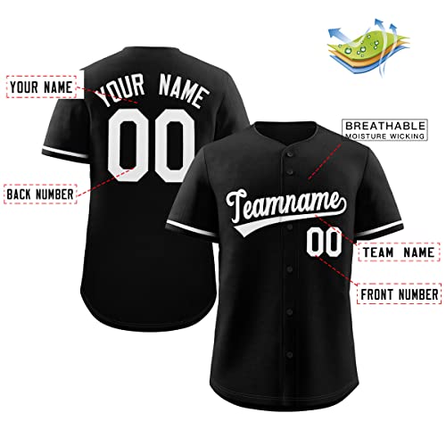 41yKvo-zpqL.jpg Custom Baseball Jersey Personalized Button Down Shirts Stitched or Printed Name Number for Adult Boy