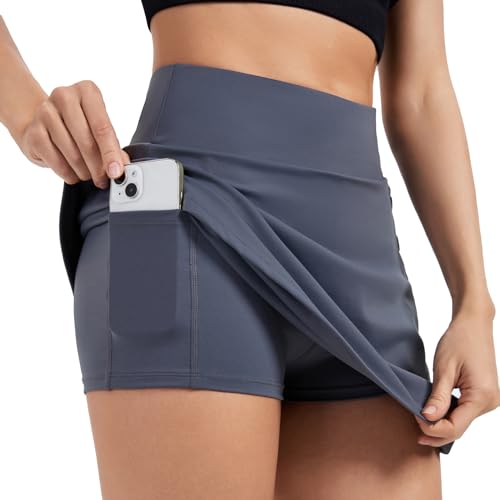41yL5d-3iL.jpg Womens Mini Tennis Skirt Workout Athletic Golf Short Pencil Skirts Skort with Pockets Slit Cute Clothes Summer