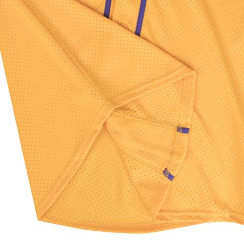 Blank Baseball Jersey Shirt for Men Mesh Plain Casual Short Sleeves Button Down T-Shirt