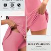 41zP5SeSanL.jpg Womens Two Pieces Tennis Dress with Separate Shorts Workout Open Back Active Golf Dresses Built-in Removable Bra