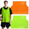 41zk02iwbmL.jpg 12 Pcs Soccer Pinnies,Team Pennies Jersey Scrimmage Vest Sports Practice Mesh Basketball Vest for Adults Youth