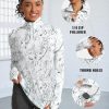 Womens Long Sleeve Golf Shirts Sun Protection 1/4 Zip Pullover Summer Quick Dry Athletic Hiking Running Workout Tops