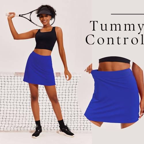 5119JMTP5UL.jpg Golf Skirts for Woman with Pockets Silicone Grippers Tennis Skirt Inner Shorts Athletic Pickleball Running Skort
