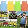 5120y0ayzL.jpg Scrimmage Team Practice Vests Sports Pinnies Soccer Training Basketball Nylon Mesh Jerseys for Child & Adult(12 Pack)