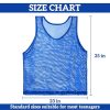 5143GWN-X0L.jpg Blue Pinnies Soccer Pennies - Set of 6 Team Practice Jersey for Child Youth Teen Adult,Pennies for Sports Youth,Nylon Large Mesh