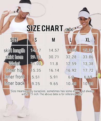 Women's Tennis Golf Skirts with Pockets High Waisted Pleated Athletic Skorts Shorts for Pickleball Workout