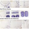 Classic Blank Baseball Jersey Shirt for Men Women Two-Tone Casual Short Sleeves Button Down Hip Hop Uniform