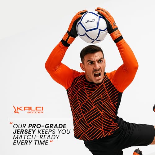 51IPFrMqXmL.jpg Hidden Chest Padding Soccer Goalie Jersey Youth & Adult. Long Sleeves Elbow Padded Goalkeeper Shirt for Boys & Girls