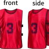 51IXlVSDsHL.jpg 24 Pcs Soccer Practice Vest, Lightweight Numbered Soccer Team Pennies Soccer Lacrosse Training Sport Supplies Scrimmage Vests