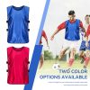 51Jniv-XlbL.jpg 6 Pack Basketball Jersey, Polyester Soccer Training Vest Water Absorption Scrimmage Team Vests for Adult Kids