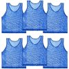 51LDobYXC7L.jpg Blue Pinnies Soccer Pennies - Set of 6 Team Practice Jersey for Child Youth Teen Adult,Pennies for Sports Youth,Nylon Large Mesh