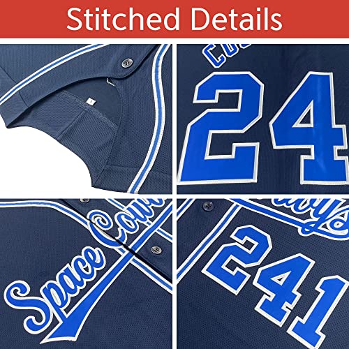 51LvAvng3lL.jpg Custom Blank Baseball Jersey Button Down Shirts Personalized Team Sports Uniforms for Men/Women/Boy