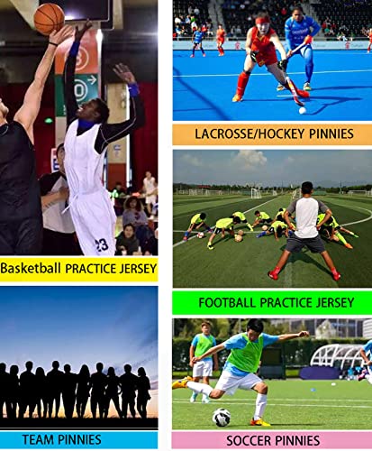 51NHAa1LL.jpg 12 Pieces Soccer Pinnies Scrimmage Vest Team Practice Jerseys Sports Pinnies With Free Carry Bag