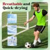 51Ok-b8Th2L.jpg 12 Pcs Soccer Pinnies,Team Pennies Jersey Scrimmage Vest Sports Practice Mesh Basketball Vest for Adults Youth
