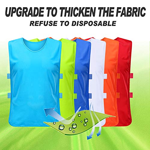 Pinnies Adult Football Jersey, Adjustable Mesh Soccer Jersey