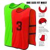 51RmHYPKtQL.jpg 24 Pcs Soccer Practice Vest, Lightweight Numbered Soccer Team Pennies Soccer Lacrosse Training Sport Supplies Scrimmage Vests