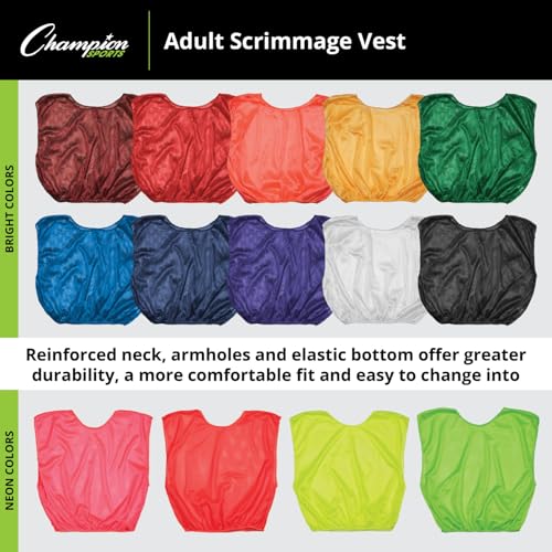 51SD9EjGBRL.jpg unisex-adult Mesh Practice Scrimmage Vest Regular and Numbered (Youth and Adult) - Pack of 12