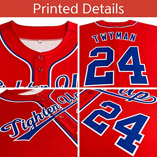 51SSDPZQWAL.jpg Custom Blank Baseball Jersey Button Down Shirts Personalized Team Sports Uniforms for Men/Women/Boy